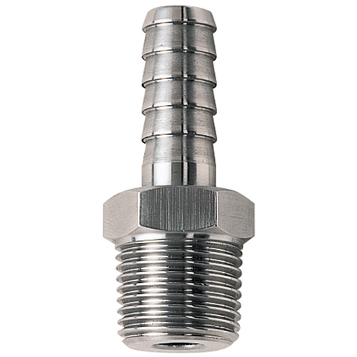 Slangtule 1/4"BSPT(M) x 9,0mm SS316