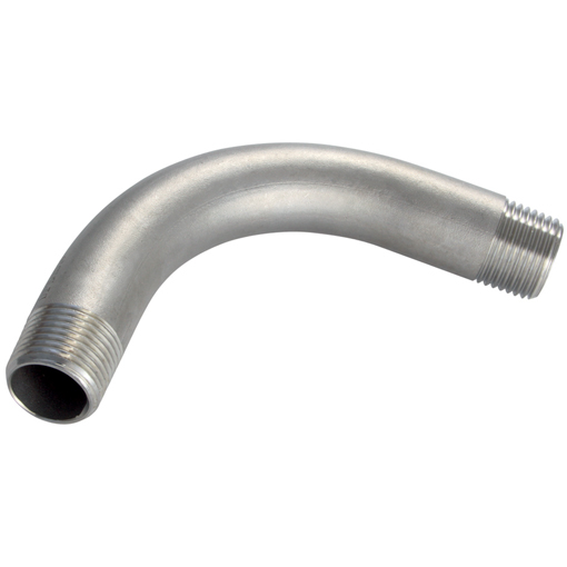 Bocht 90° 1/2"BSPP(M) SS316