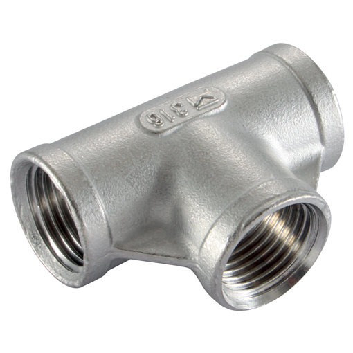 Tee 3/8"BSPP(F/F/F) SS316
