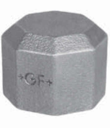 Zeskant Kap 1/4" BSPP(F) Gietijzer Galva (HDG) - merk: GF