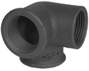 Knie met Zijpruitstuk 1-1/2" BSPP(F) Gietijzer Zwart - merk: GF
