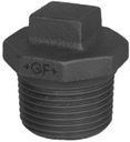 Square Head Plug 1/4'' BSPT(M) Cast Iron Black - brand: GF