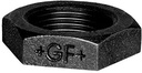 Contramoer 1/2" BSPP(F) Gietijzer Zwart - merk: GF