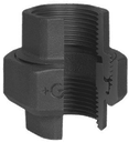 3-delige koppeling  1-1/2" BSPP(F) Gietijzer Zwart - merk: GF