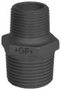 Verloop Nippel 1-1/2"x3/4" BSPT(M) Gietijzer Zwart - merk: GF