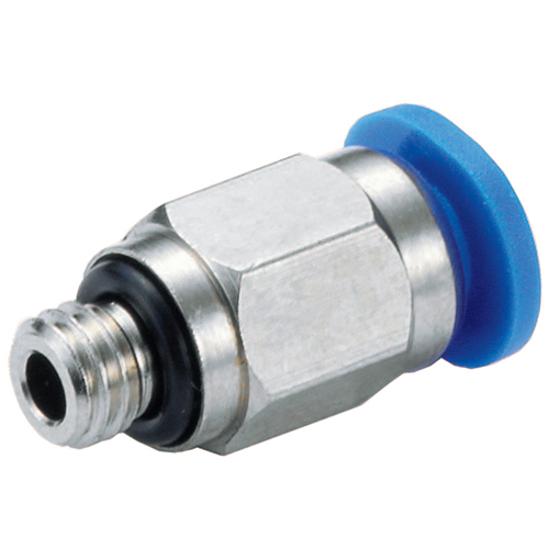 CDC Push-in Rechte inschroef 10mm x 3/8"BSPP(M)