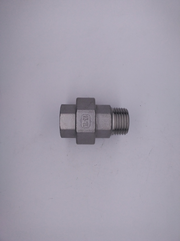 3-delige Koppeling 1/2"BSPT/BSPP(M/F) SS316