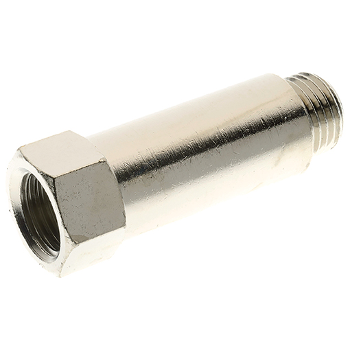 Neusstuk Verlengd 1/4"BSPP(MxF)x51mm ME/NI