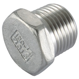 [RF6-290-0.3/4] Zeskant Plug 3/4&quot;BSPT(M) SS316