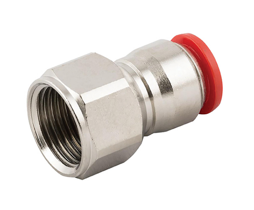(PUSH-PFC-08M-04G) Straight Female Coupling 6mm x 1/4" BSPP (kopie)