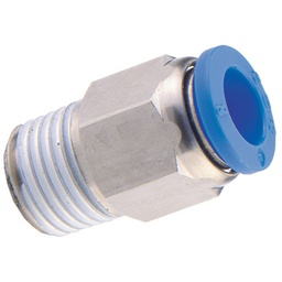 [33000610N] CDC Push-in Rechte inschroef 6mm x 1/8&quot;BSPT(M)