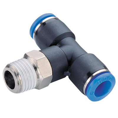 (33440613N) CDC Push-in Tee inschroef 6mm x 1/4"BSPT(M)
