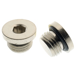 [MFN-290-0.1/8] Inbus Plug Ronde Kop met NBR O-ring 1/8&quot;BSPP(M) ME/NI