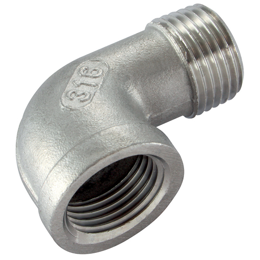 (RF6-092-1) Knie 90° 1"BSPT/BSPP(M/F) SS316