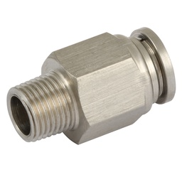 [PUSH-PMC-06M-04R-SS316] Straight Coupling 6mm x 1/4&quot; BSPT SS316