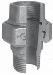 [SFGG-341-0.1/4] Union 1/4'' BSPT M/BSPP F Cast Iron Galva (HDG) - brand: GF