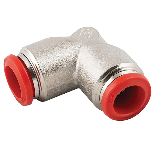(PUSH-PLA-14M) Push-in Elbow Coupling 14mm Nickle-plated Brass
