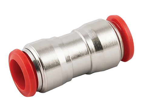 (PUSH-PUA-14M) Push-in Union Coupling 14mm Nickle-plated Brass