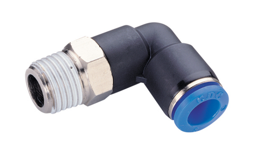 (33081021N) CDC Push-in Knie inschroefkoppeling 10mm x 1/2"BSPT(M)