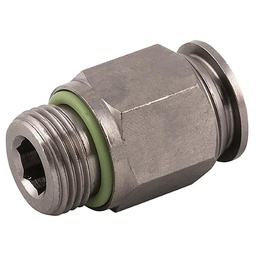 [PUSH-PMC-10M-06G] Straight Coupling 10mm x 3/8&quot; BSPP(M) SS316